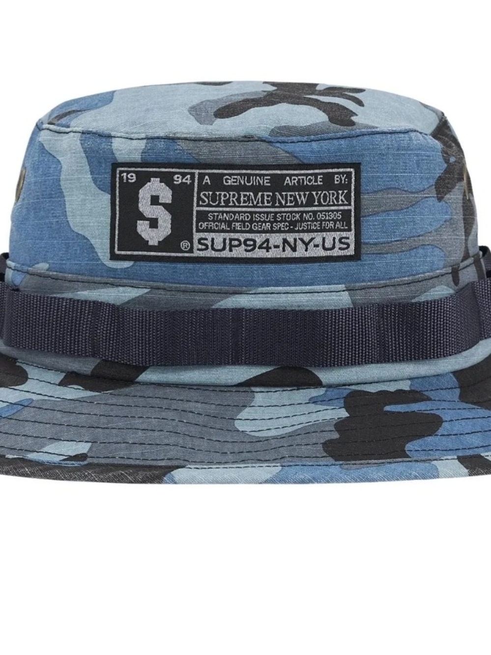 Supreme Blue Camo Bucket Hat